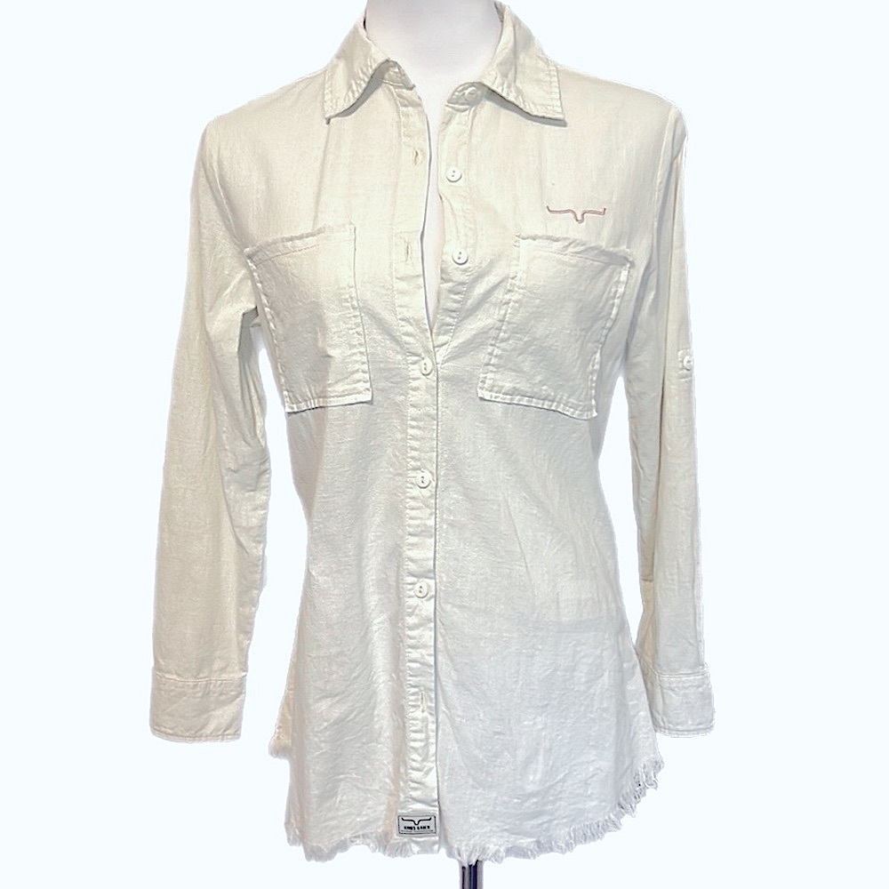 Kimes Ranch Cream Button Down Shirt